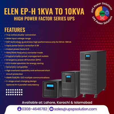 ELEN Online UPS 1KVA To 200KVA Ready Stock Available! 
