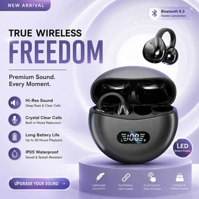 Premium TWS Bluetooth 5.3 Earbuds | LED Display | IPX5 waterproof n