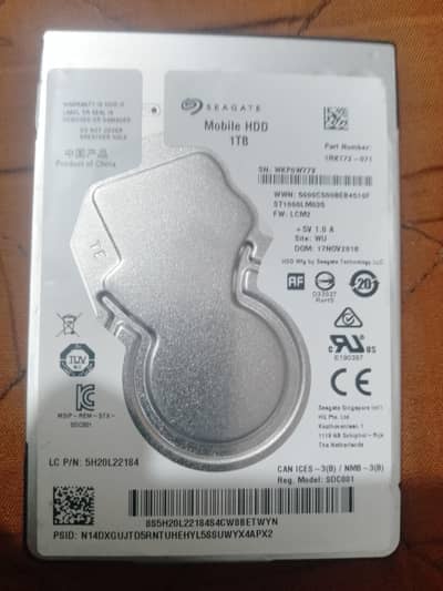 1TB HARD DRIVE FOR LAPTOP(03327944046)
