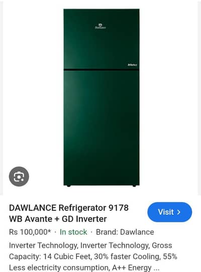 dawlance 9178 wb avante hybride colling inverter