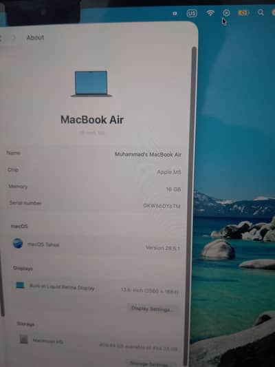 Air Book 3 Apple M5 CHIP