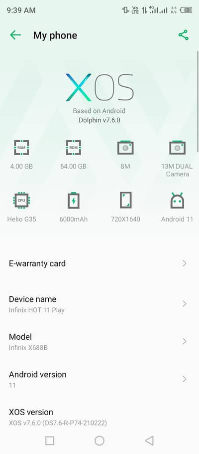 Infinix Hot 11 Play