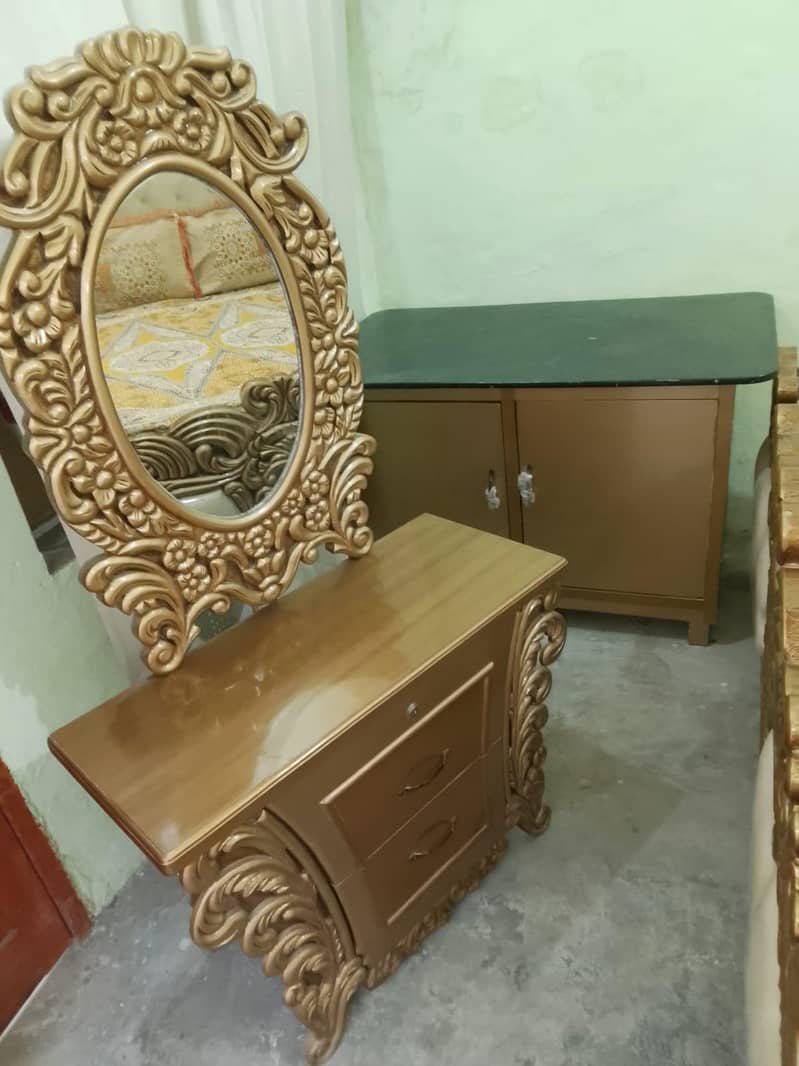 Bed, Side Table, Dressing Table & Iron Table 1