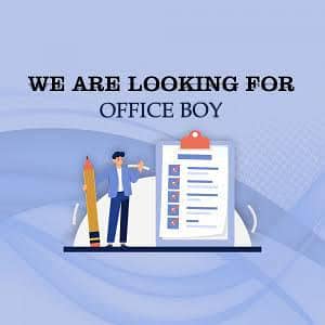 Mubashir Advertising Agency Need a Office boY