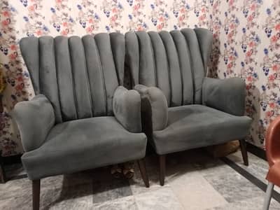 2 Sofa Coffee Chairs with Table – Stylish & Comfortable Set
