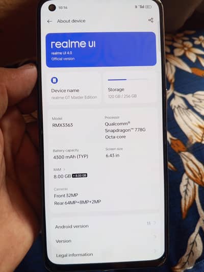 Realme Gt master edition
