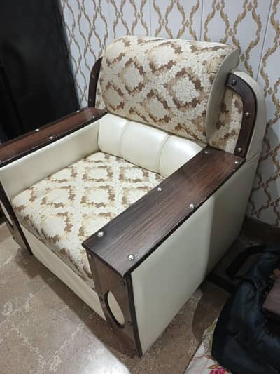 sofa with cover 3 seat and single