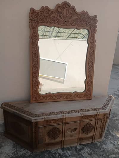 Dressing Table - Pure Walnut wooden Dressing table - Dresser Table