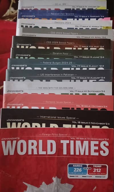 World Times magazine (Jan 24 to Dec 24) CSS PMS GK  like new