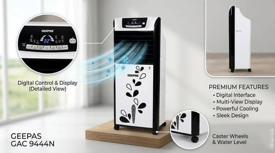 Geepas GAC 9443N Air Cooler – Like-New Condition, 3-in-1 Smart Cooling
