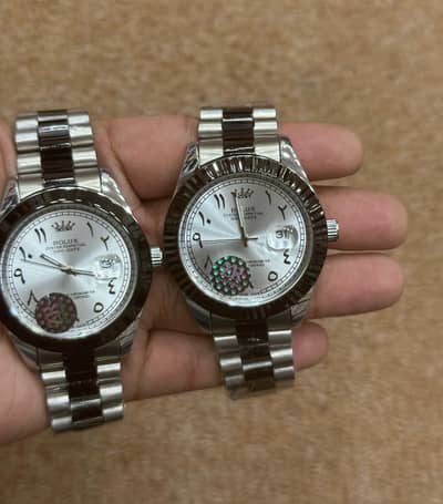 Premium Rolex Semi-Automatic Watch – Classic Arabic Mechanical Dial