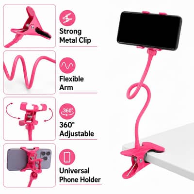 Mobile Phone Holder Flexible Gooseneck   Stand Snake Arm