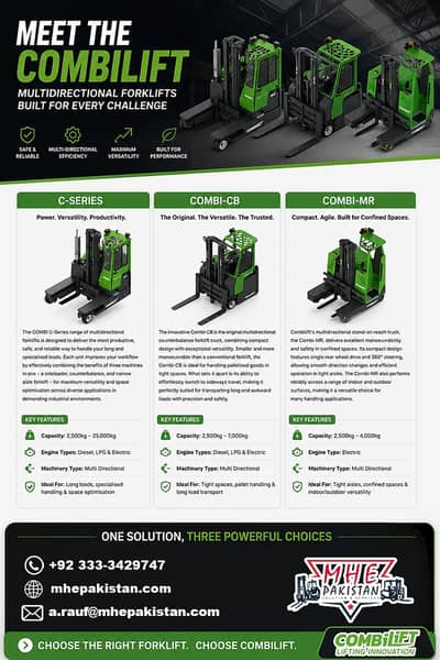 Combilift Multidirectional Forklift Pakistan | Heavy Duty Lifter