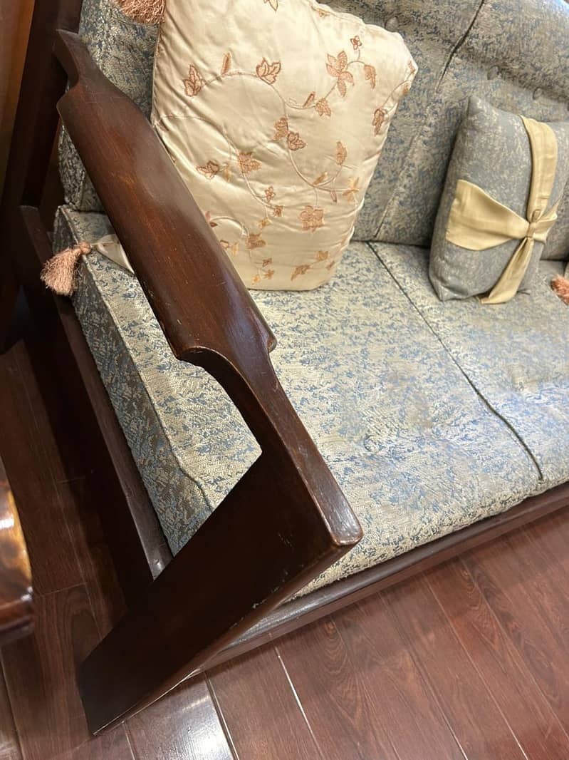 5 Seater Solid Wood Sofa 9