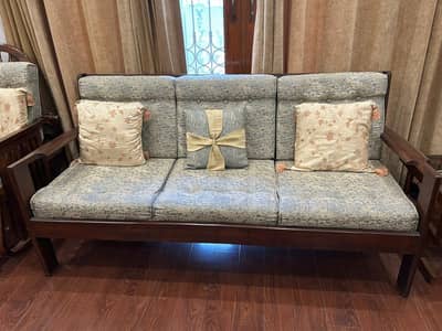 5 Seater Solid Wood Sofa