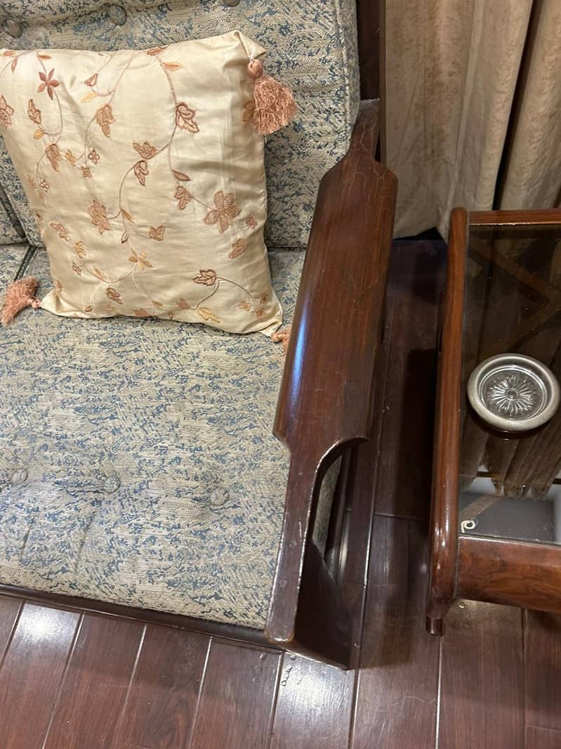 5 Seater Solid Wood Sofa 12