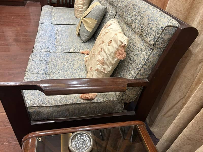 5 Seater Solid Wood Sofa 13