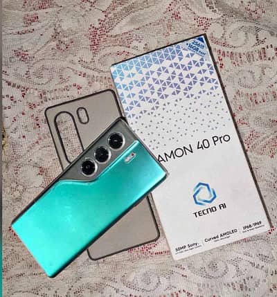 Tecno coman 40 pro 8/256 gb PTA approved 4 month worrenty pri ha abhi