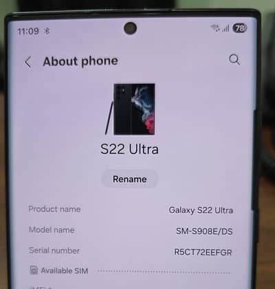 Samsung Mobile S22 Ultra
