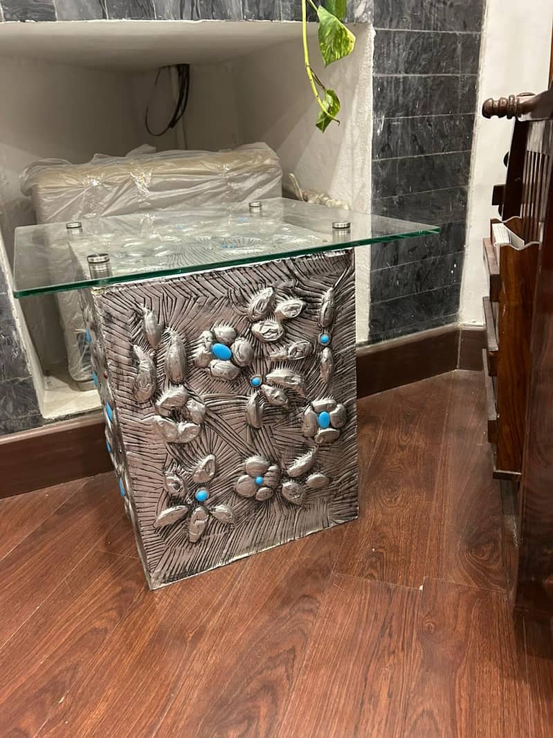 Foil work table lamp set 2