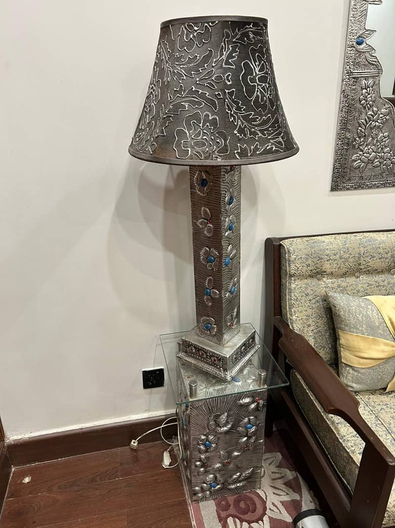 Foil work table lamp set 10