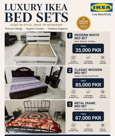 Imported Ikea Bed Sets For Sale