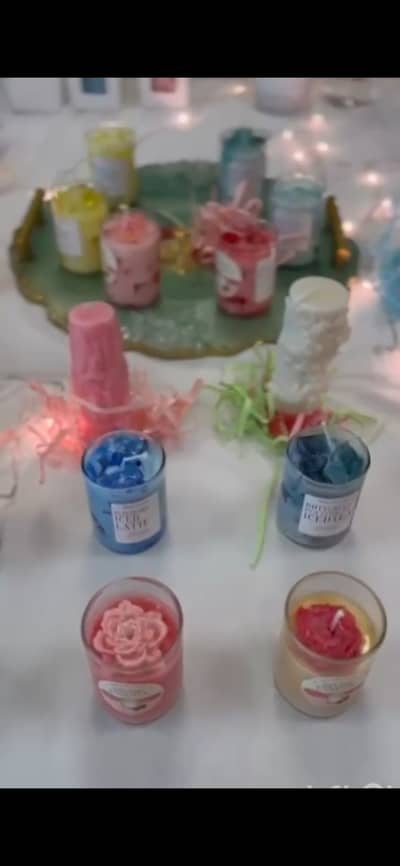 Handmade scented candles