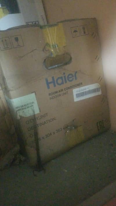 Haier 1.5 Ton Split AC Packed Unused 10/10 Condition Model 2018