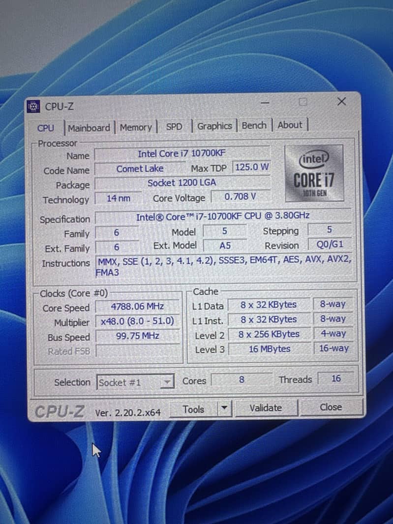 Intel i7-10700kf (Processor Only) 1