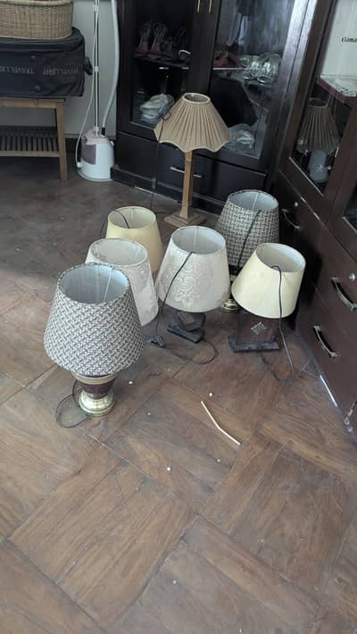 six table lamps on discount