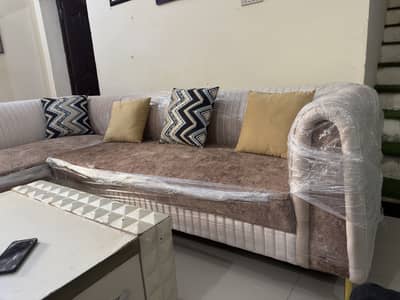 L shape Sofa 3+3 seater