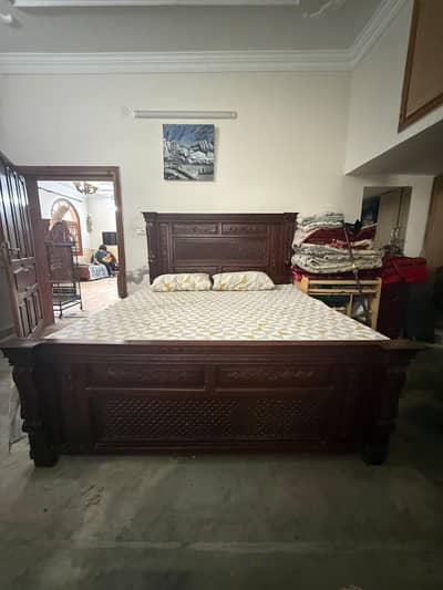 Wooden Chinoti Double Bed for Sale