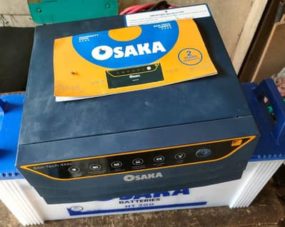 osaka ups & osaka 200amp  battery  with 14 months warranty remaining