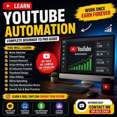 Learn YouTube Automation – Complete Beginner to Pro Guide