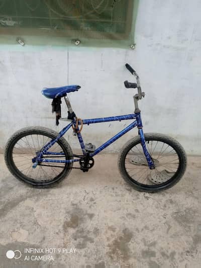 Blue BMX cycle 20 inch