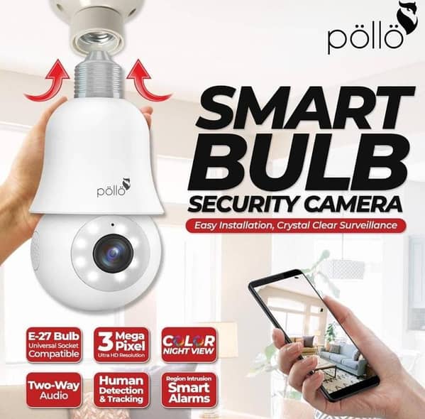 Pollo Smart Bulb Security Camera PLC-HS301B