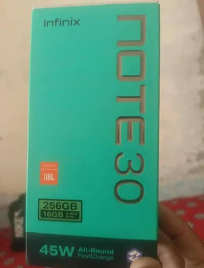 Infinix Note 30, Full Box, 8+8/256 GB, 03009543099