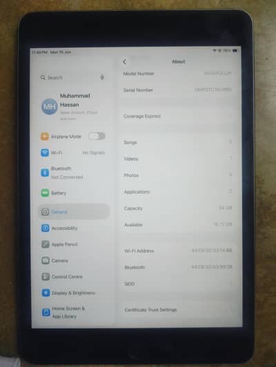 iPad mini 5 (64gb) for sale. .
