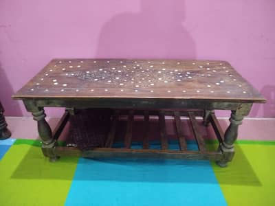WOODEN TABLE, PRICE 2500