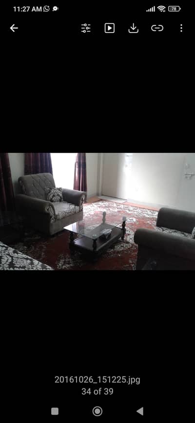 Centre table with 2 side tables