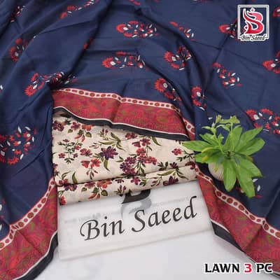 BIN SAEED LAWN 3PC