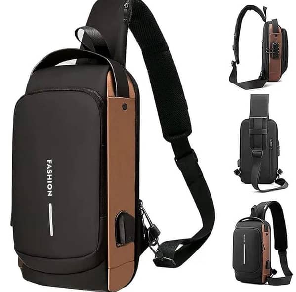 Anti Theft Sling Bag with Stylish Anti-Theft Crossbody Bag for Men & Women – RFID Secure Travel Shoulder Bag, Waterproof Lightweight Daily Sling Bag, Urban Casual Laptop Messenger Bag, Multi-Pocket Organizer with Adjustable Strap, Perfect for WorkSchool