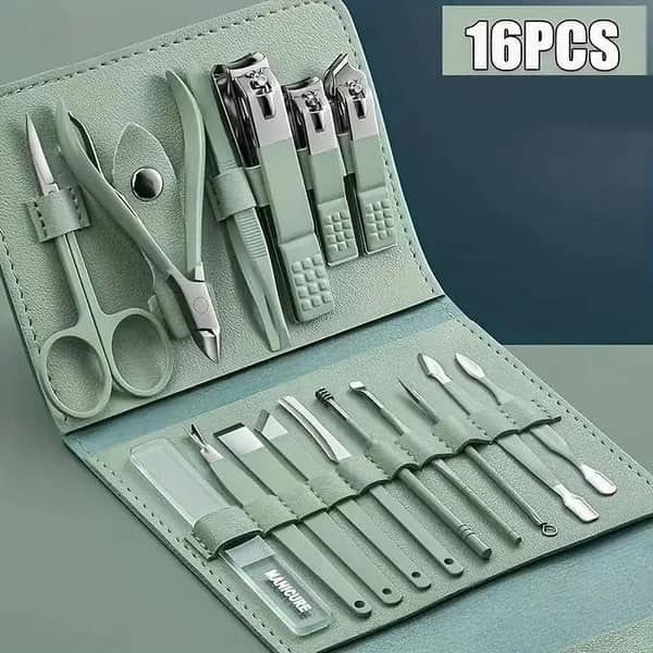 16-in-1 Professional Manicure & Pedicure Grooming Kit