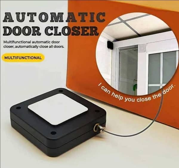 Automatic Door Closer Punch-Free Multifunctional Self-Closing Device – Adjustable Silent Door Closing System for Home and Office