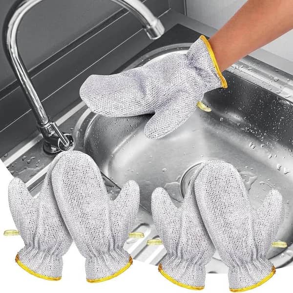 Heat Resistant Kitchen Gloves – Cut Proof & Anti-Slip Cooking Gloves for Oven, BBQ & Dishwashing | Durable Safety Hand Gloves
