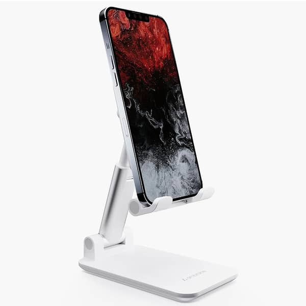 Adjustable Mobile Phone Stand – Foldable Desk Phone Holder for Smartphones & Tablets