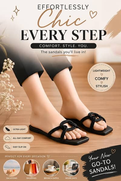 Cute and comfy black slippers