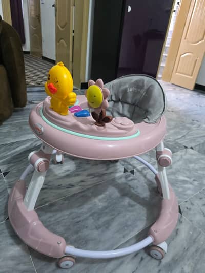 Baby Walker – Good Condition – Strong & Stable – Helps Baby Walking