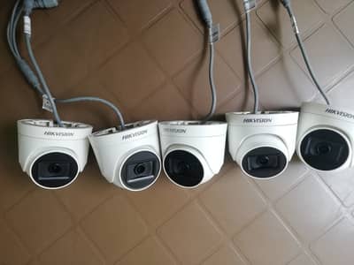 Hikvision turret cameras, 5 pieces  (Rs. 1800/piece)