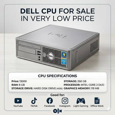8 GB RAM CPU IN VERY LOW PRICE